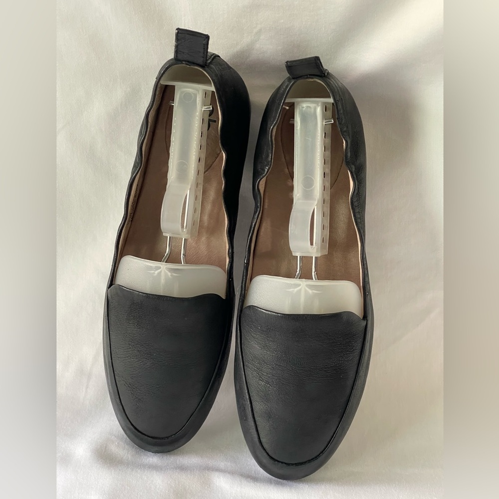 Abeo Bio System Jean black nubuck leather comfort loafer Sz 6 - Picture 3 of 7